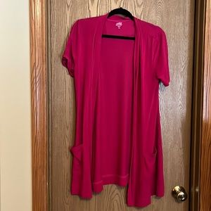 Dark Pink Cardigan - XL